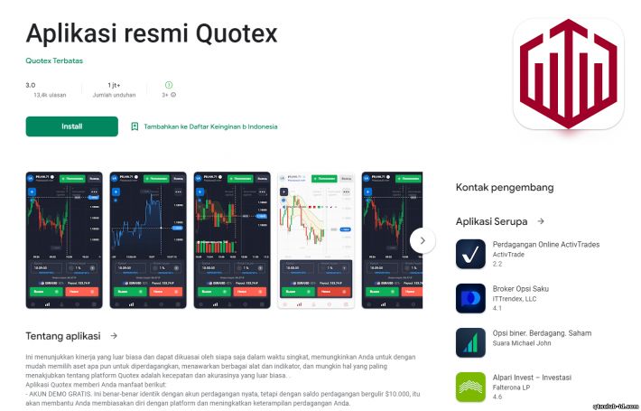 Quotex - unduh aplikasi android